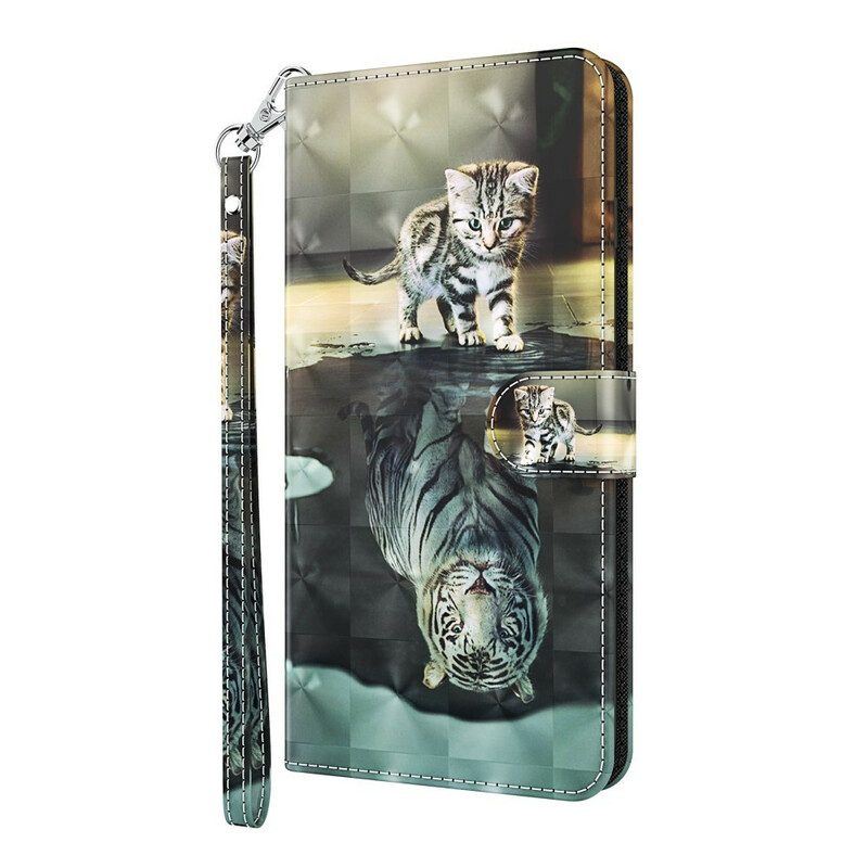 Flip Case Für Samsung Galaxy M12 / A12 Ernest Der Tiger