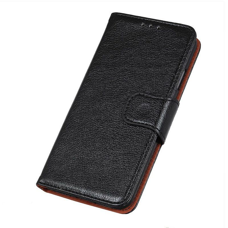 Flip Case Für Samsung Galaxy M12 / A12 Gespaltenes Nappaleder