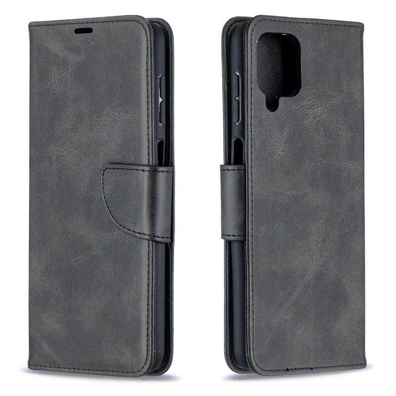 Flip Case Für Samsung Galaxy M12 / A12 Flip Case Glatte Klappe Schräg