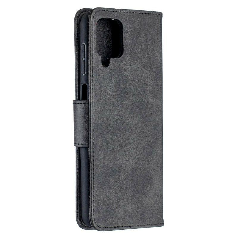 Flip Case Für Samsung Galaxy M12 / A12 Flip Case Glatte Klappe Schräg