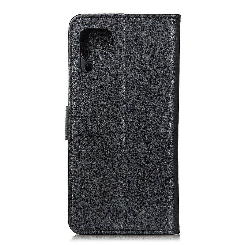 Flip Case Für Samsung Galaxy M12 / A12 Traditionell Litschi