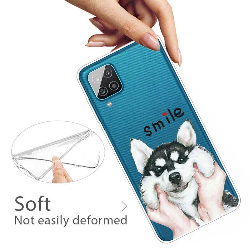 Handyhülle Für Samsung Galaxy M12 / A12 Lächle Hund