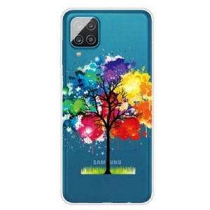 Handyhülle Für Samsung Galaxy M12 / A12 Nahtloser Aquarellbaum