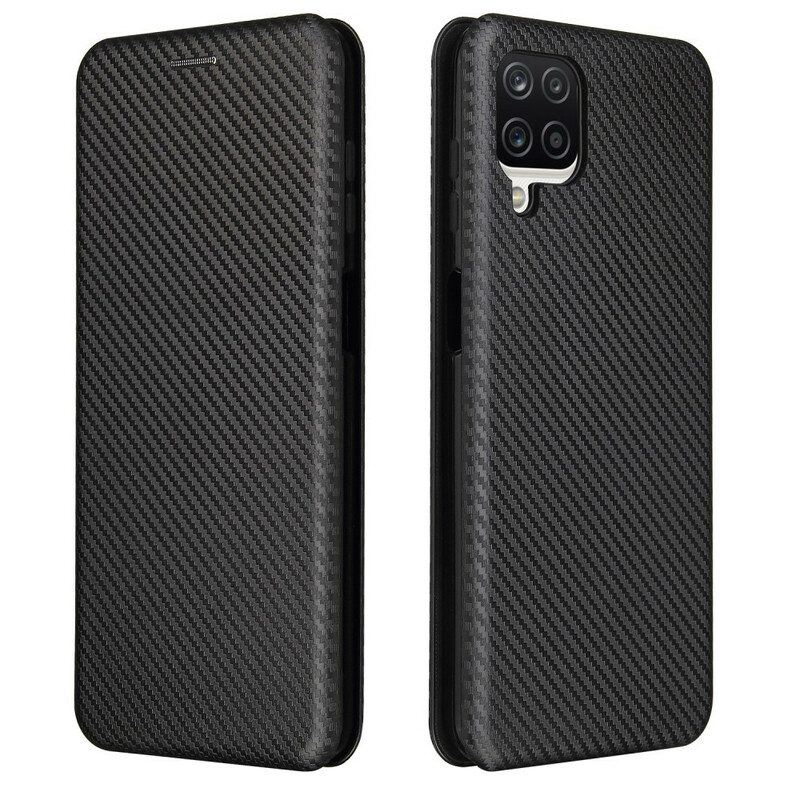 Schutzhülle Für Samsung Galaxy M12 / A12 Flip Case /kohlefaser