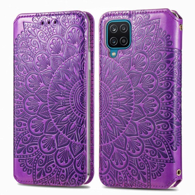 Schutzhülle Für Samsung Galaxy M12 / A12 Flip Case Mandala