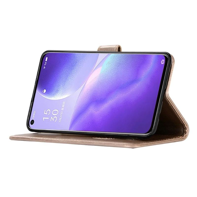 Flip Case Für Oppo Find X3 Lite Traumfänger-eule