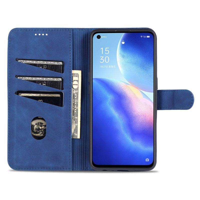 Lederhüllen Case Für Oppo Find X3 Lite Flip Case Azns Folio Case Kartenetui