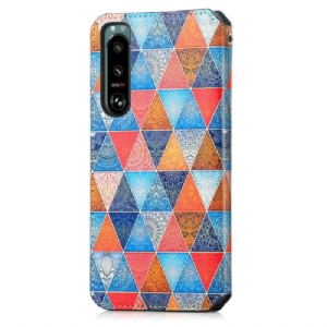 Flip Case Für Sony Xperia 5 III Mandala-kaleidoskop