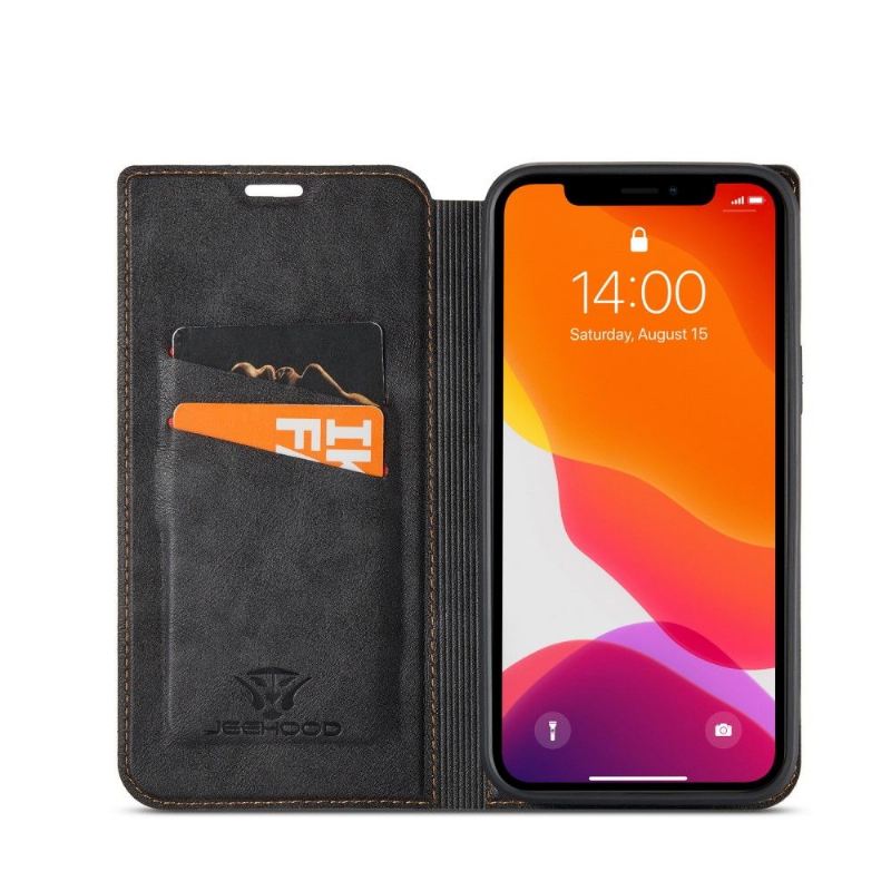 Case Für iPhone 12 / 12 Pro Anti-Sturz Flip Case Kunstledernähte