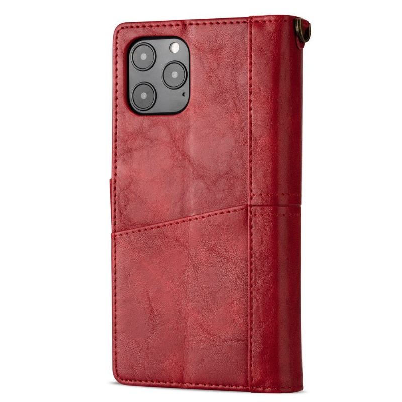 Flip Case Für iPhone 12 / 12 Pro Retro-stil Mit Mehreren Fächern