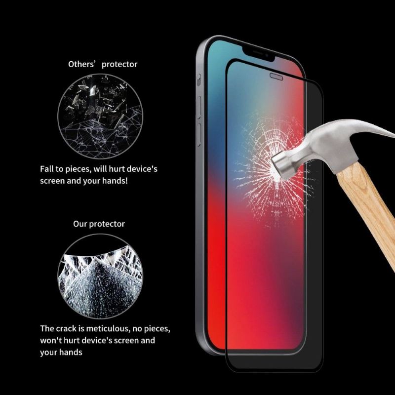 iPhone 12 / 12 Pro Displayschutzfolie Aus Gehärtetem Glas In Voller Größe