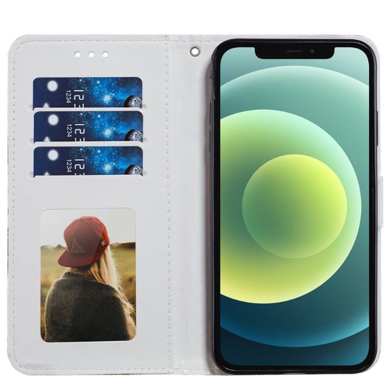 Lederhüllen Für iPhone 12 / 12 Pro Marmor-geometrie