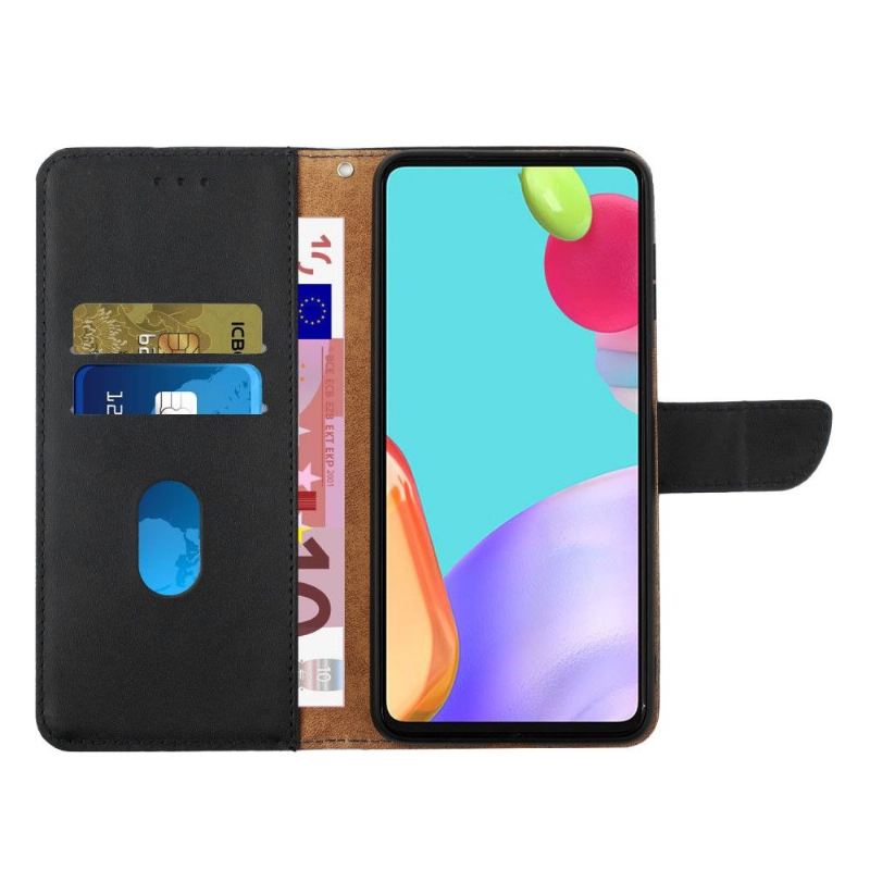 Flip Case Für iPhone XR Glattes Leder