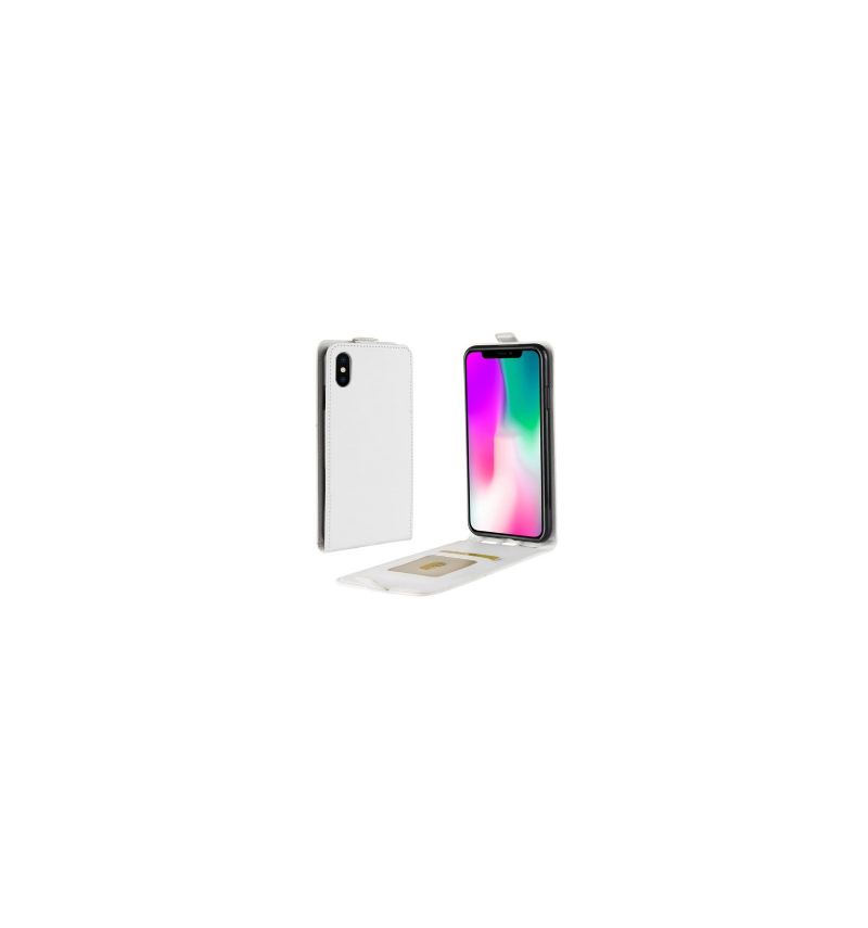 Flip Case Für iPhone XR Flip Case Vertikales Kunstleder