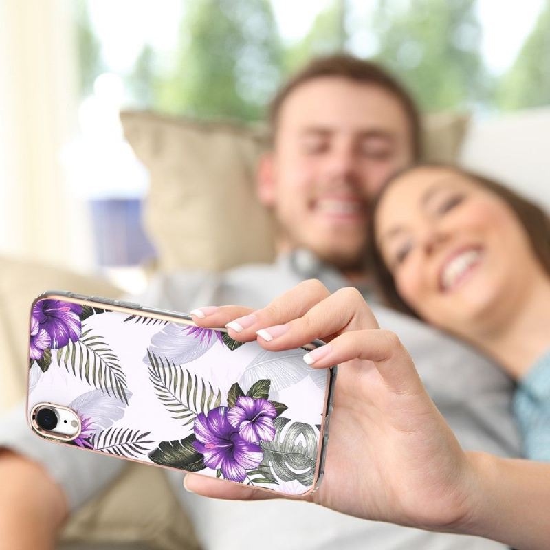 Hülle Für iPhone XR Exotische Blumen