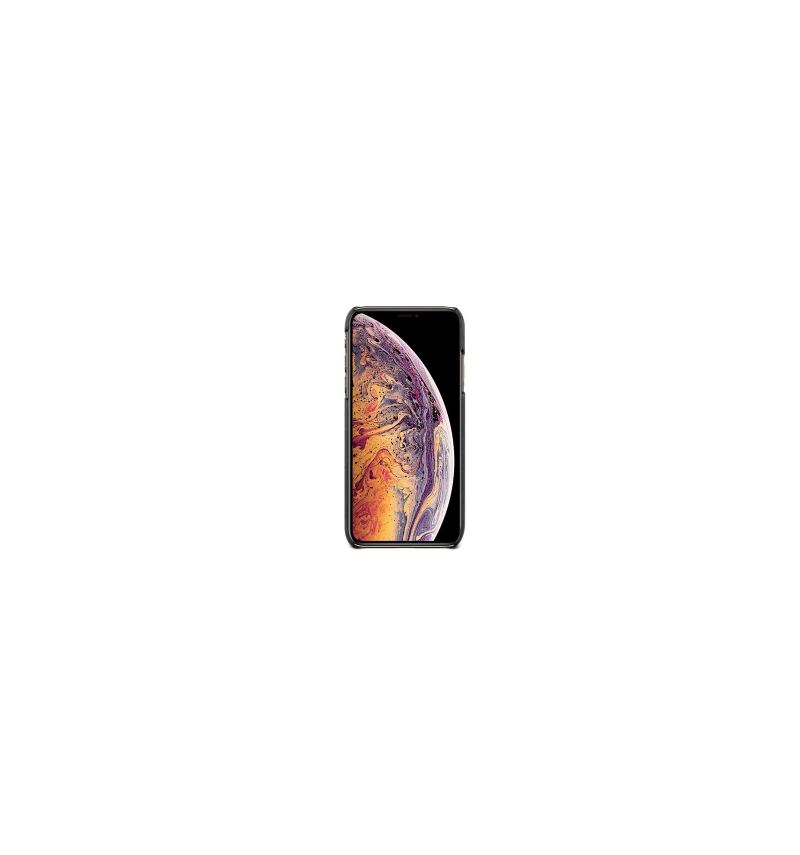 Hülle Für iPhone XR Schwarzes Kunstleder