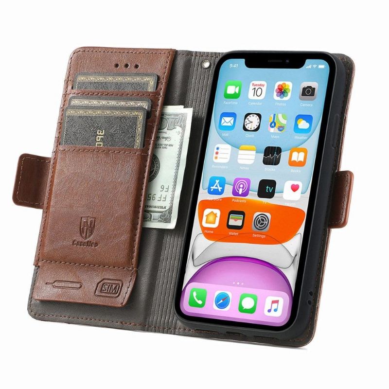 Lederhüllen Für iPhone XR Flip Case Flip-geschäft