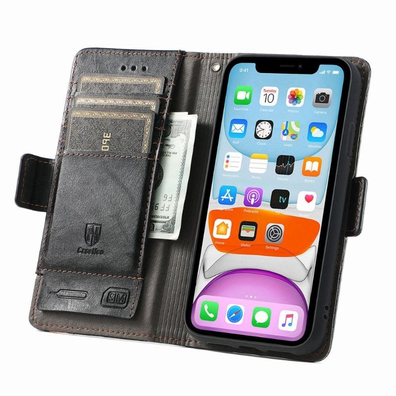 Lederhüllen Für iPhone XR Flip Case Flip-geschäft