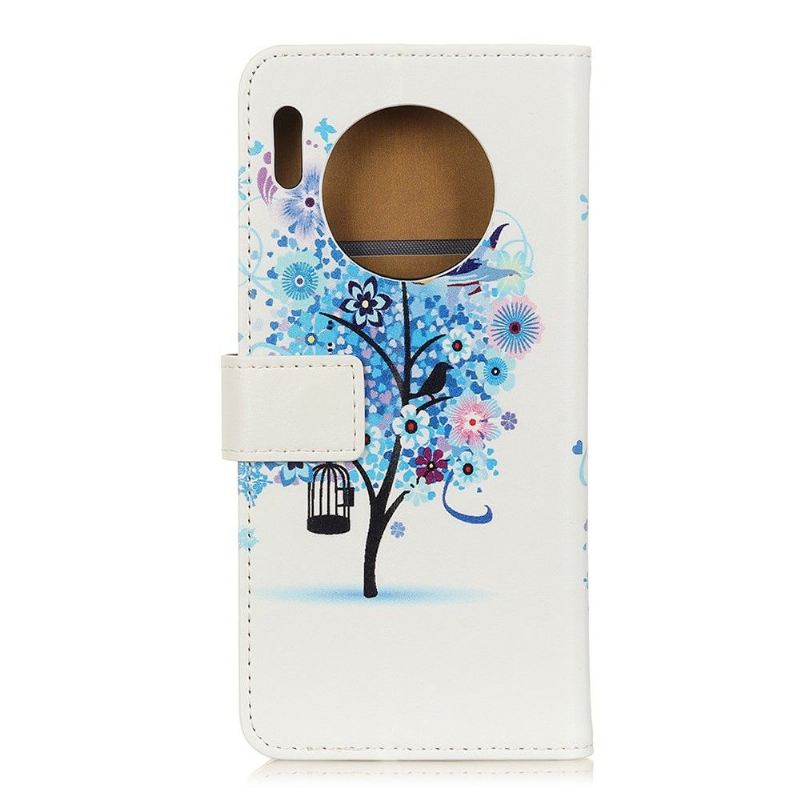 Flip Case Für Huawei Mate 30 Pro Blauer Baum