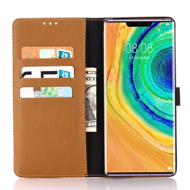 Flip Case Für Huawei Mate 30 Pro Retro Kunstleder