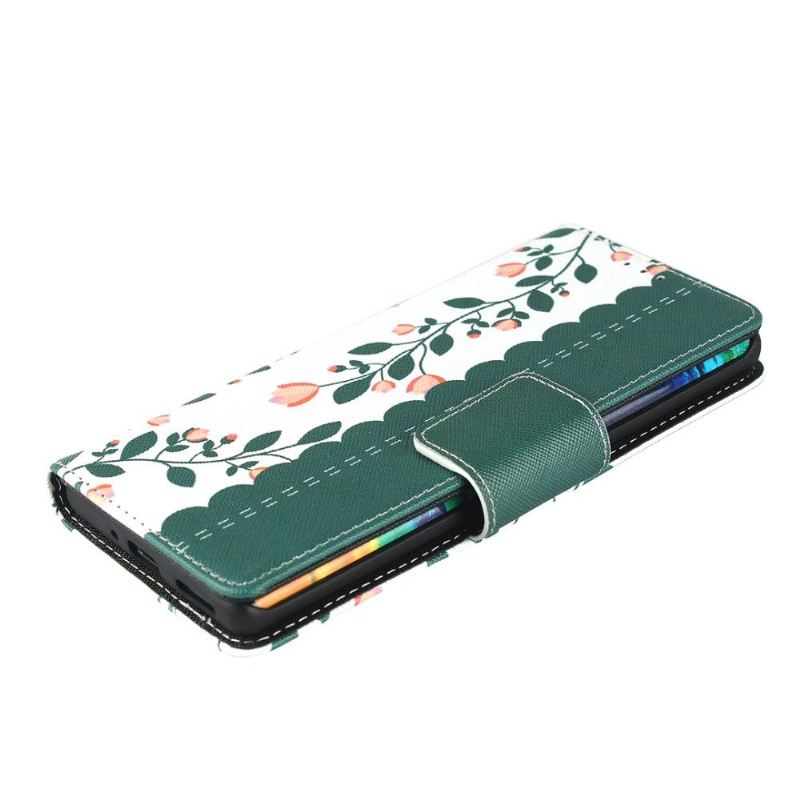 Lederhüllen Für Huawei Mate 30 Pro Virginia Frühlingsblumen Mit Lanyard