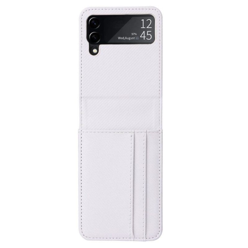 Case Für Samsung Galaxy Z Flip 4 Flip Case Retro-kartenetui In Lederoptik