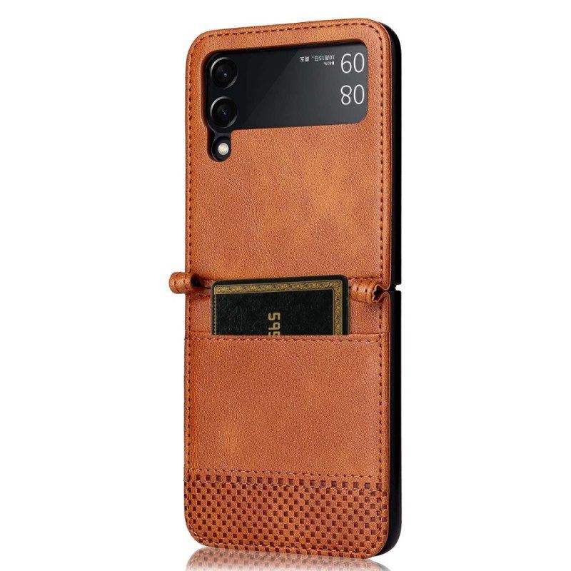 Handyhülle Für Samsung Galaxy Z Flip 4 Flip Case Kartenetui Im Vintage-lederstil