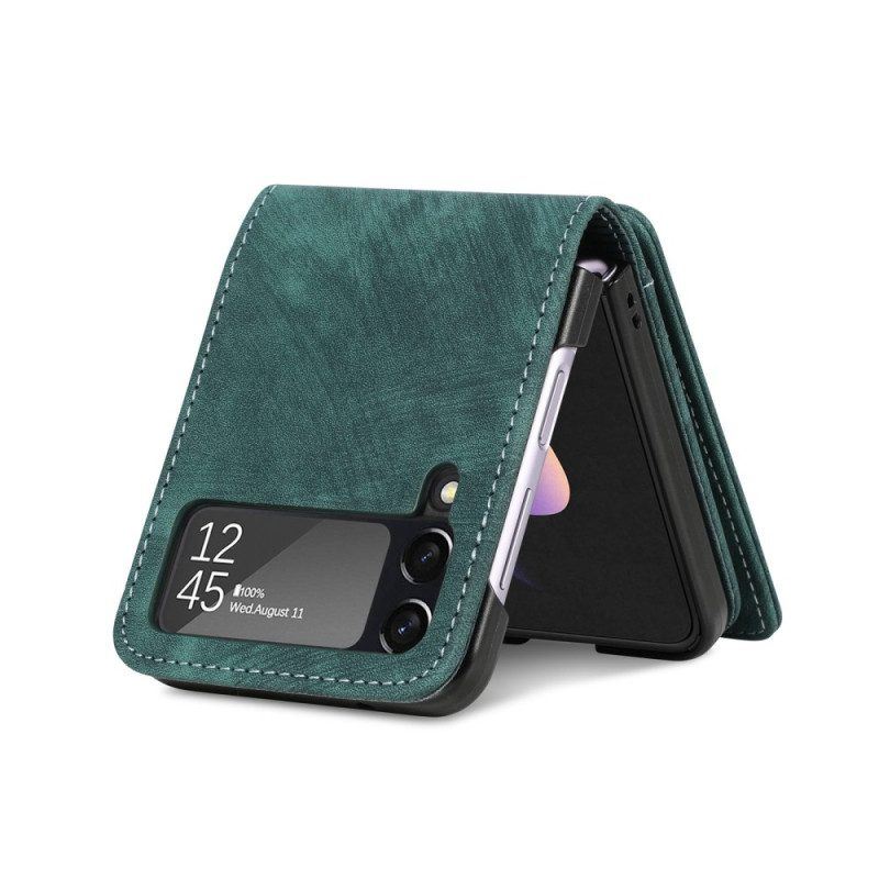 Handyhülle Für Samsung Galaxy Z Flip 4 Flip Case Kartenhalter / Geldbörse