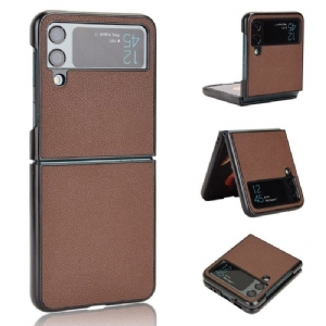 Handyhülle Für Samsung Galaxy Z Flip 4 Flip Case Litschi-leder-textur