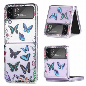 Handyhülle Für Samsung Galaxy Z Flip 4 Flip Case Mehrere Schmetterlinge