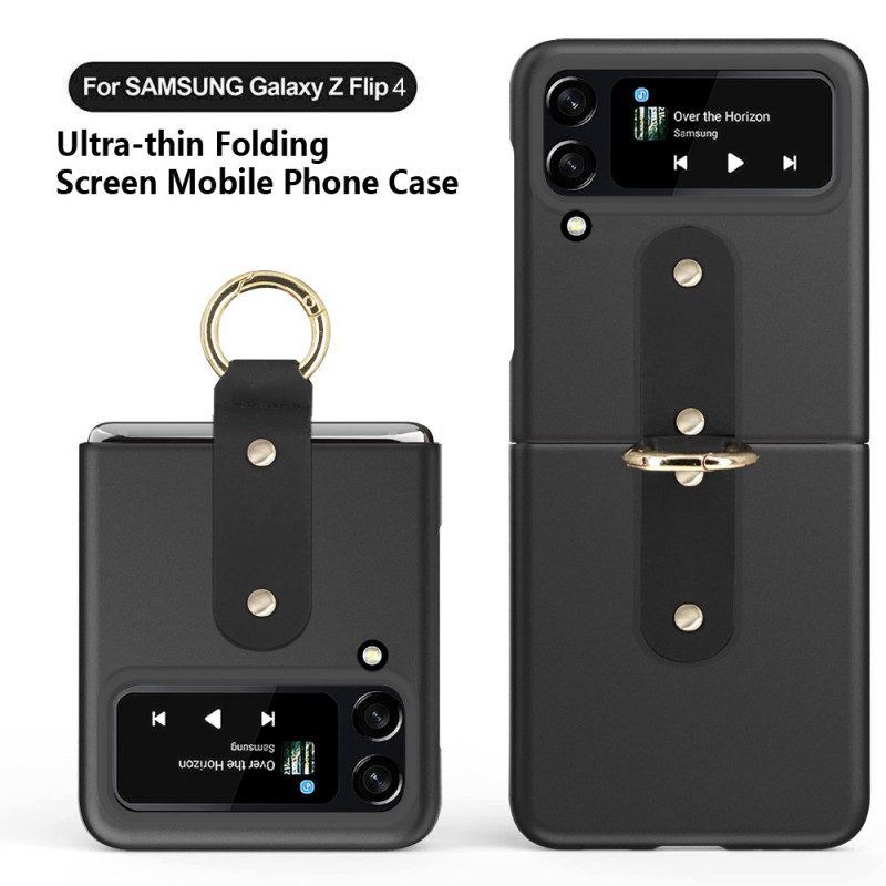 Handyhülle Für Samsung Galaxy Z Flip 4 Flip Case Metall Ring