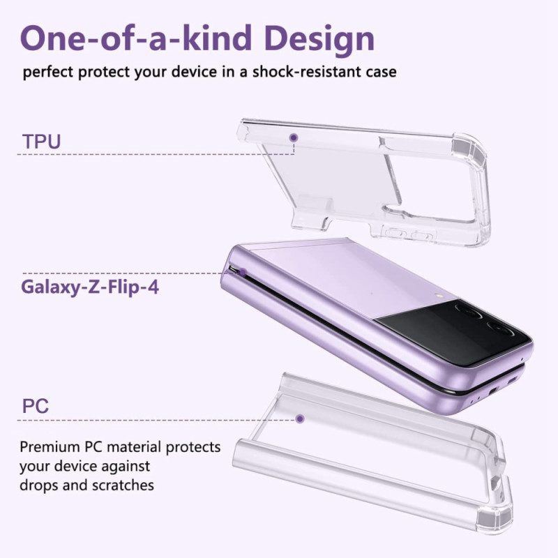 Handyhülle Für Samsung Galaxy Z Flip 4 Flip Case Nahtlos Verstärkte Ecken