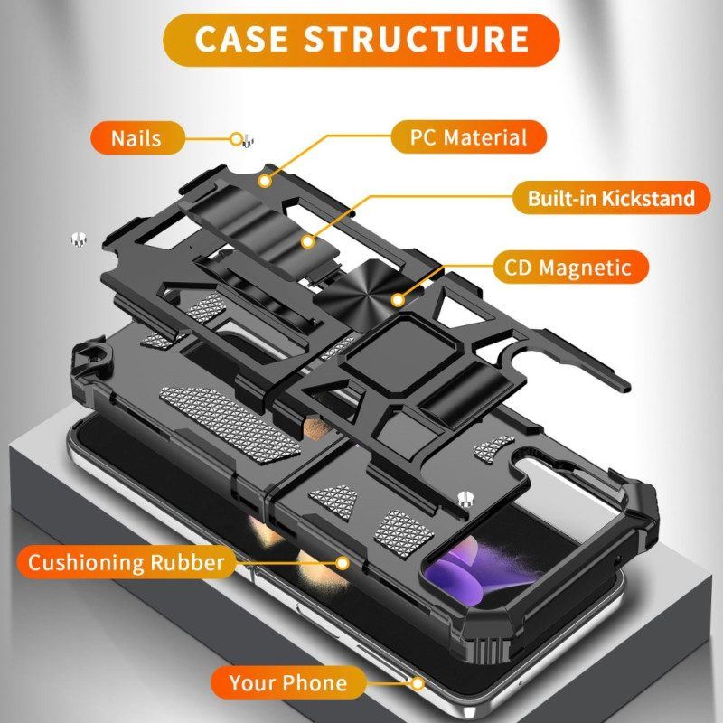 Hülle Für Samsung Galaxy Z Flip 4 Flip Case Abnehmbares. Widerstandsfähiges Militär