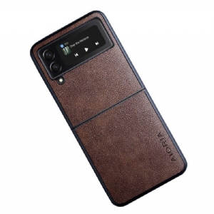 Hülle Für Samsung Galaxy Z Flip 4 Flip Case Aioria Ledereffekt