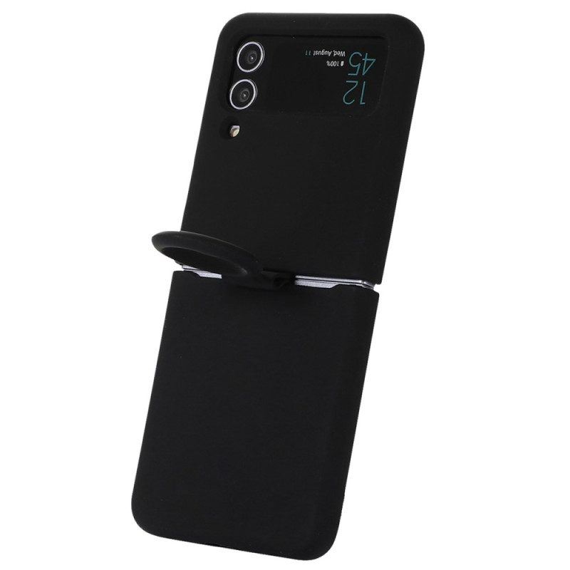 Hülle Für Samsung Galaxy Z Flip 4 Flip Case Flüssigsilikon Mit Ring