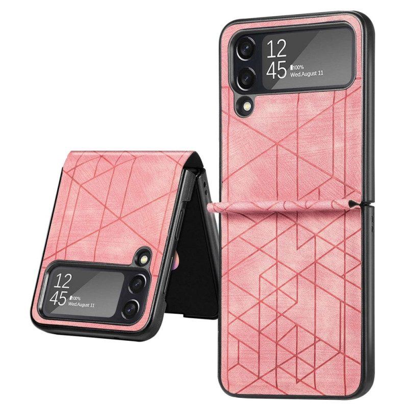 Hülle Für Samsung Galaxy Z Flip 4 Flip Case Geometrische Linien