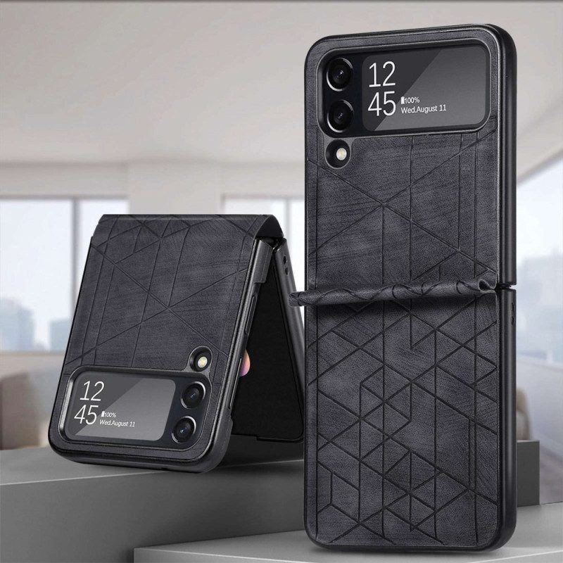 Hülle Für Samsung Galaxy Z Flip 4 Flip Case Geometrische Linien