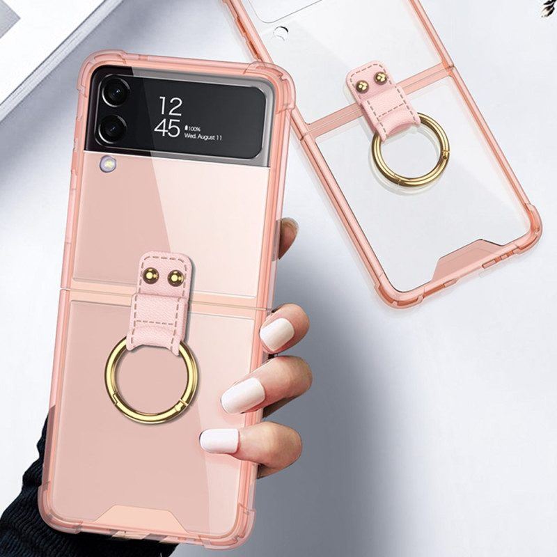 Hülle Für Samsung Galaxy Z Flip 4 Flip Case Getönt Mit Gkk-ring