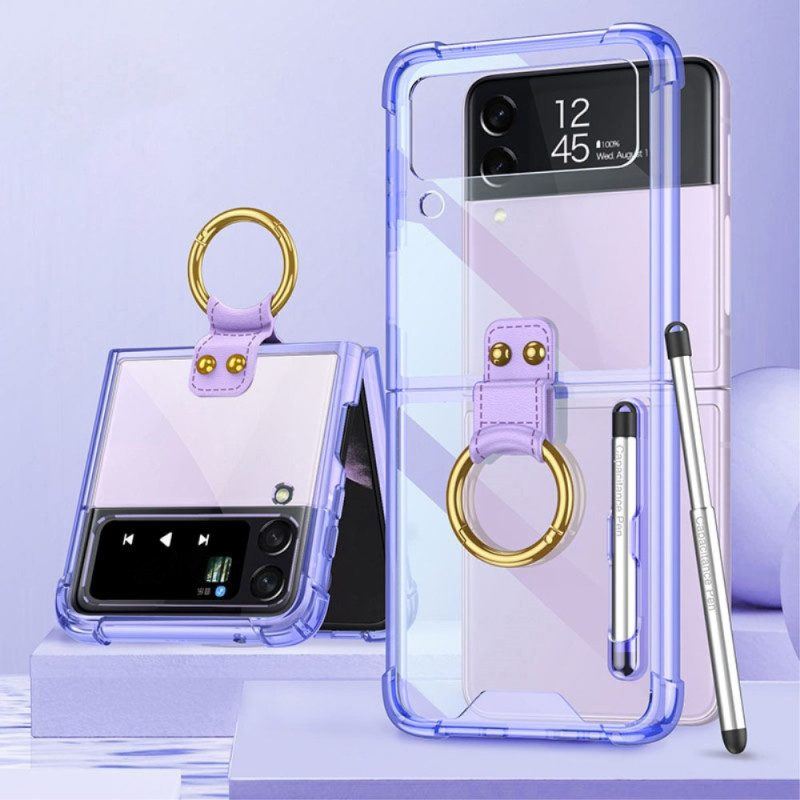 Hülle Für Samsung Galaxy Z Flip 4 Flip Case Getönt Mit Gkk Stylus