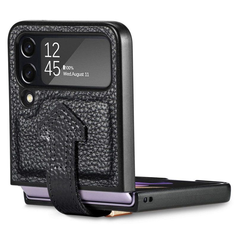 Hülle Für Samsung Galaxy Z Flip 4 Flip Case Leder Und Anhänger