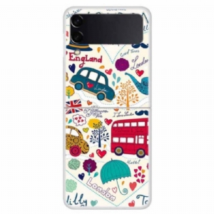 Hülle Für Samsung Galaxy Z Flip 4 Flip Case Londoner Leben