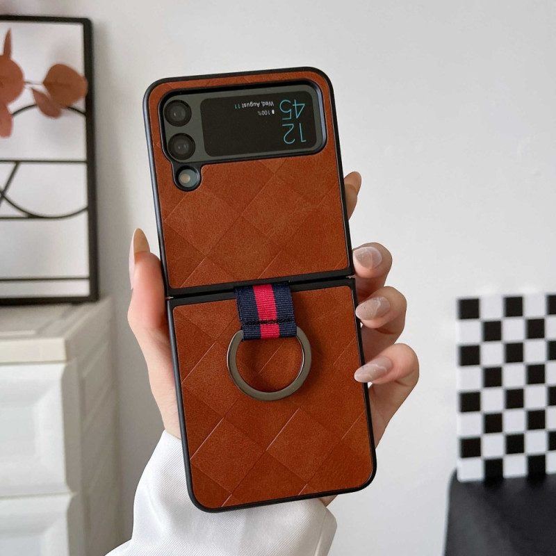 Hülle Für Samsung Galaxy Z Flip 4 Flip Case Mit Ring Geflochten