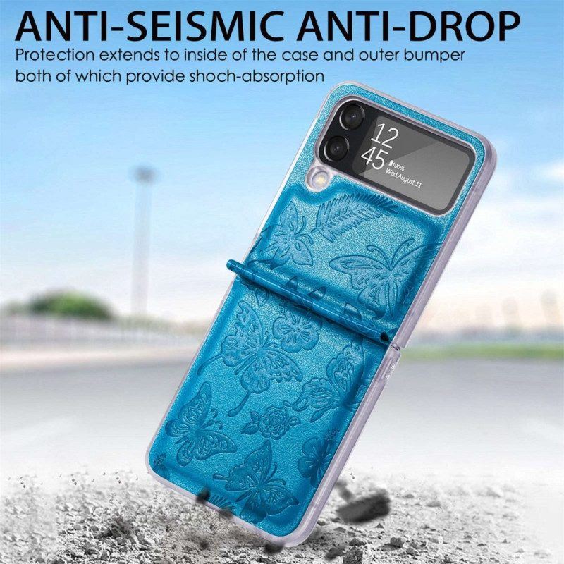 Hülle Für Samsung Galaxy Z Flip 4 Flip Case Nachtfalter