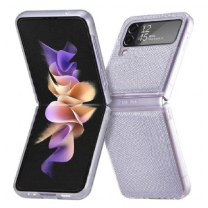 Hülle Für Samsung Galaxy Z Flip 4 Flip Case Schlangenstil Auf Klarem Silikon