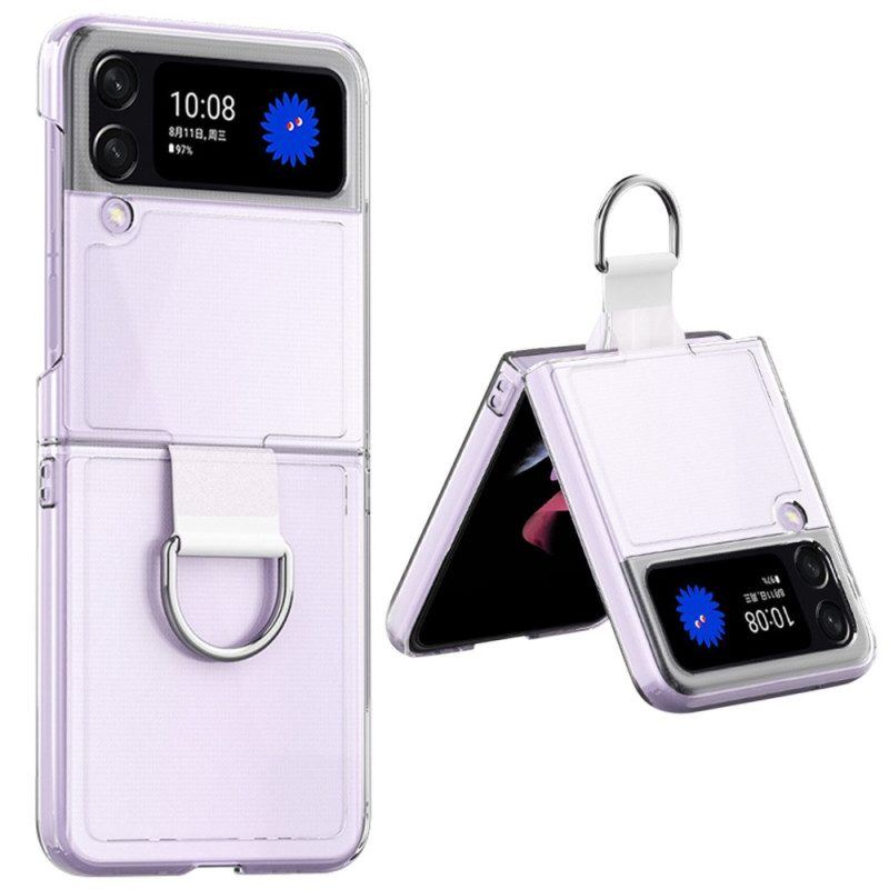 Hülle Für Samsung Galaxy Z Flip 4 Flip Case Transparent Mit Ring