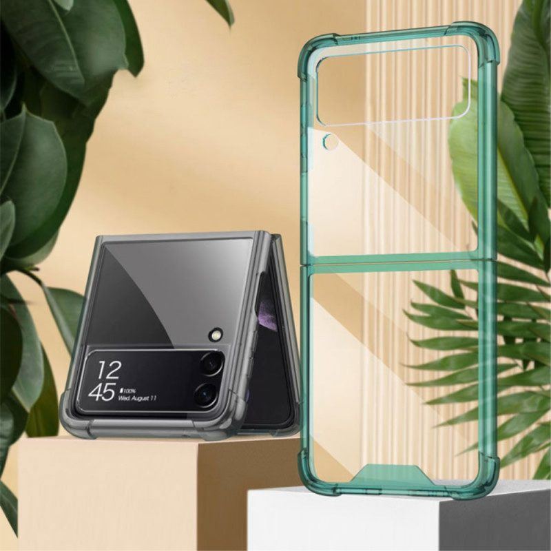 Hülle Für Samsung Galaxy Z Flip 4 Flip Case Transparente. Mit Gkk Verstärkte Ecken