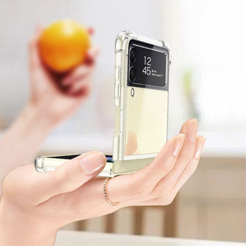 Hülle Für Samsung Galaxy Z Flip 4 Flip Case Transparente. Mit Gkk Verstärkte Ecken