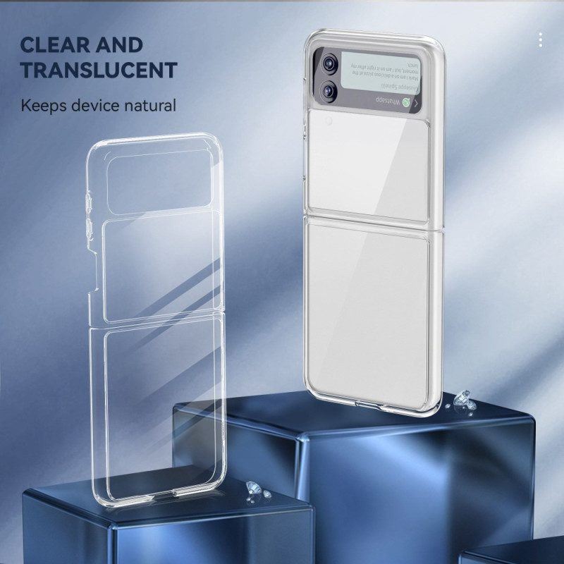 Hülle Für Samsung Galaxy Z Flip 4 Flip Case Transparenter Anti-vergilbungsschutz