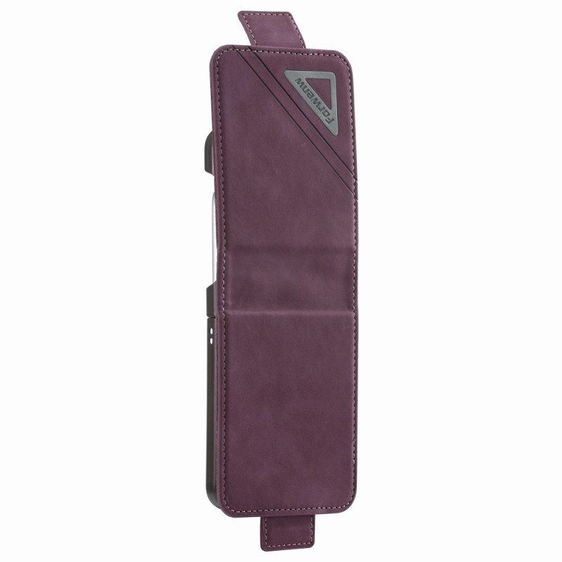 Lederhüllen Für Samsung Galaxy Z Flip 4 Flip Case Forwenw Ledereffekt