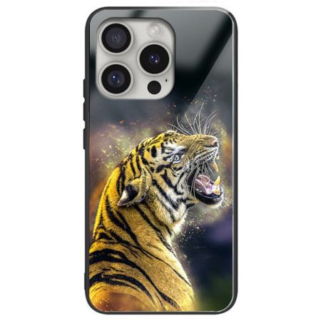 Hülle Für iPhone 16 Pro Max Brüllender Tiger Aus Gehärtetem Glas